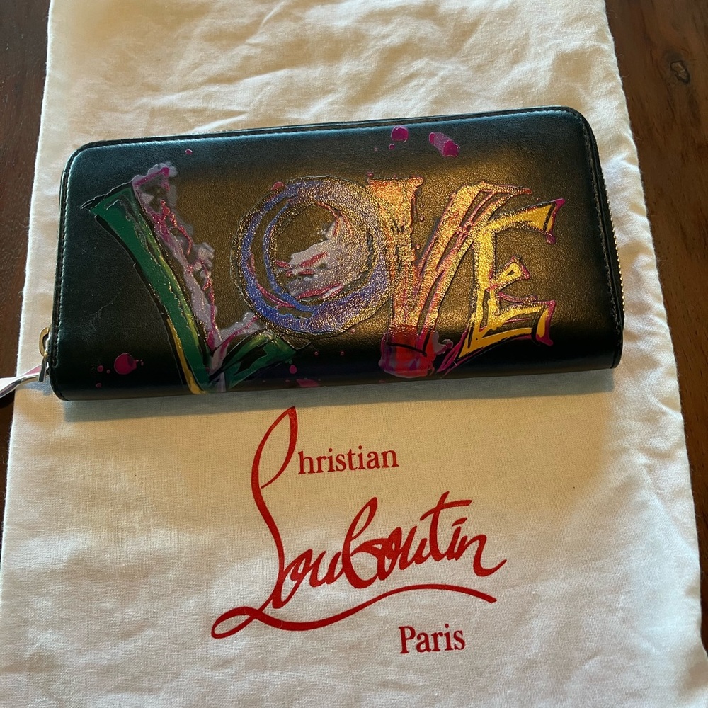 Christian Louboutin Multicolor Love Zip Wallet - Picture 12 of 15